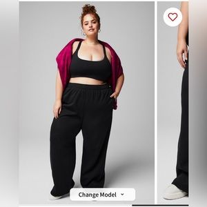 Fabletics Cozy Fleece Wide Leg Sweatpant